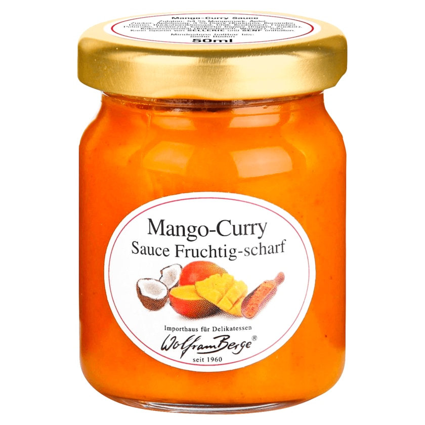 Wolfram Berge Mango-Curry Sauce fruchtig-scharf 50ml